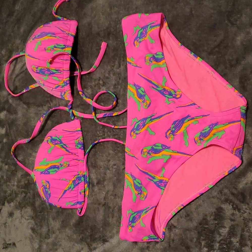 Aerie parrot bikini E.C